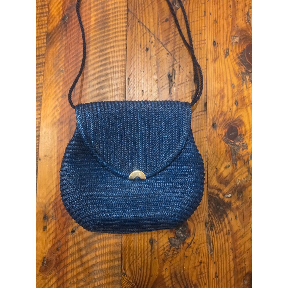 Beautiful Vintage Raffia Pappagallo Bag